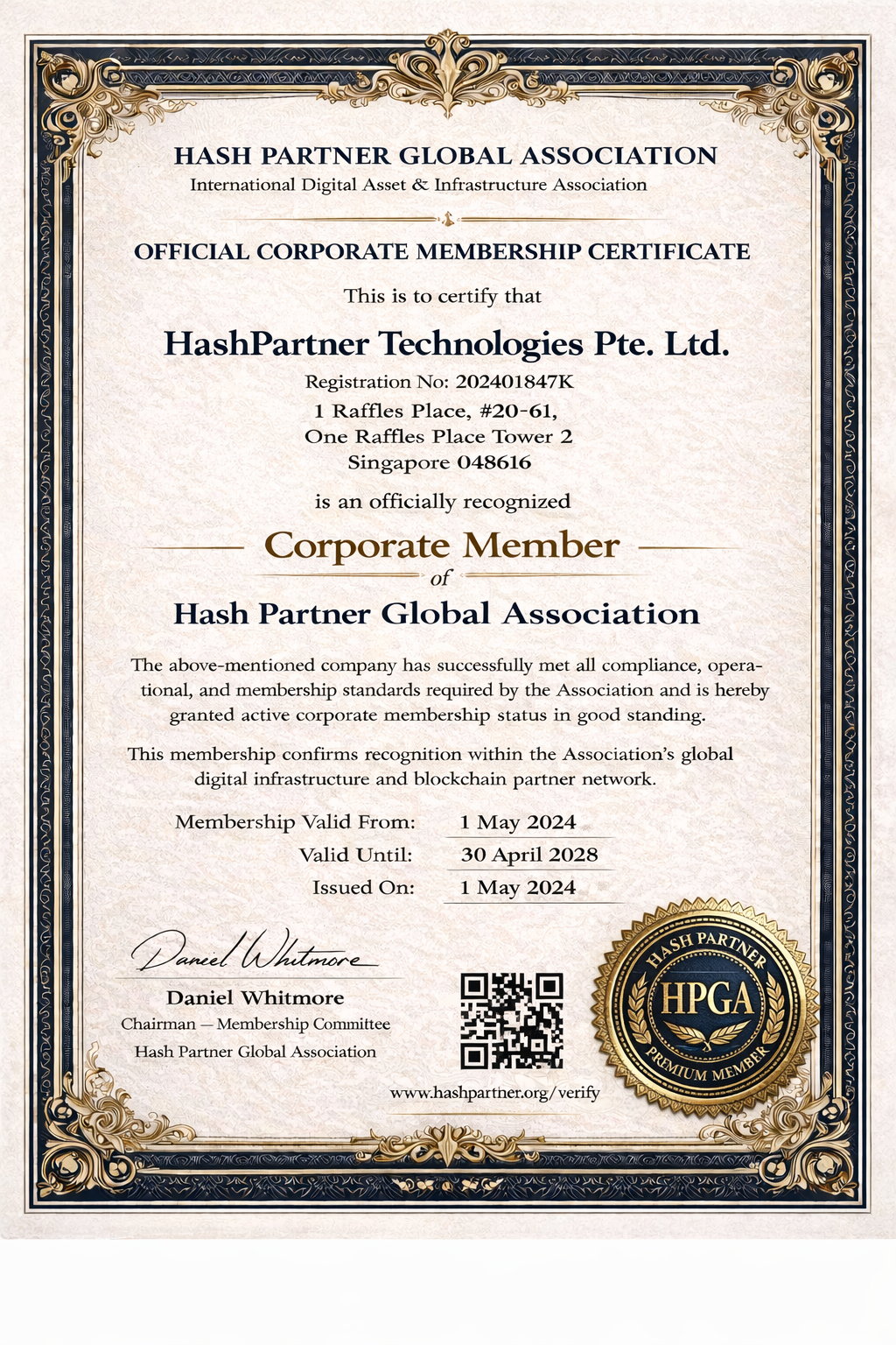 ACRA Corporate Registration Certificate